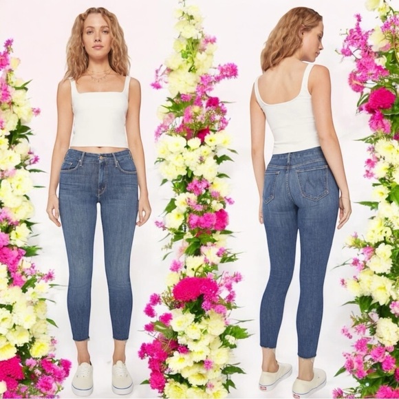 Mother The Looker Ankle Fray in Color Girl Crush Women’s Size 28 - Picture 1 of 11